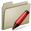 Light Brown Marker Icon 128x128 png